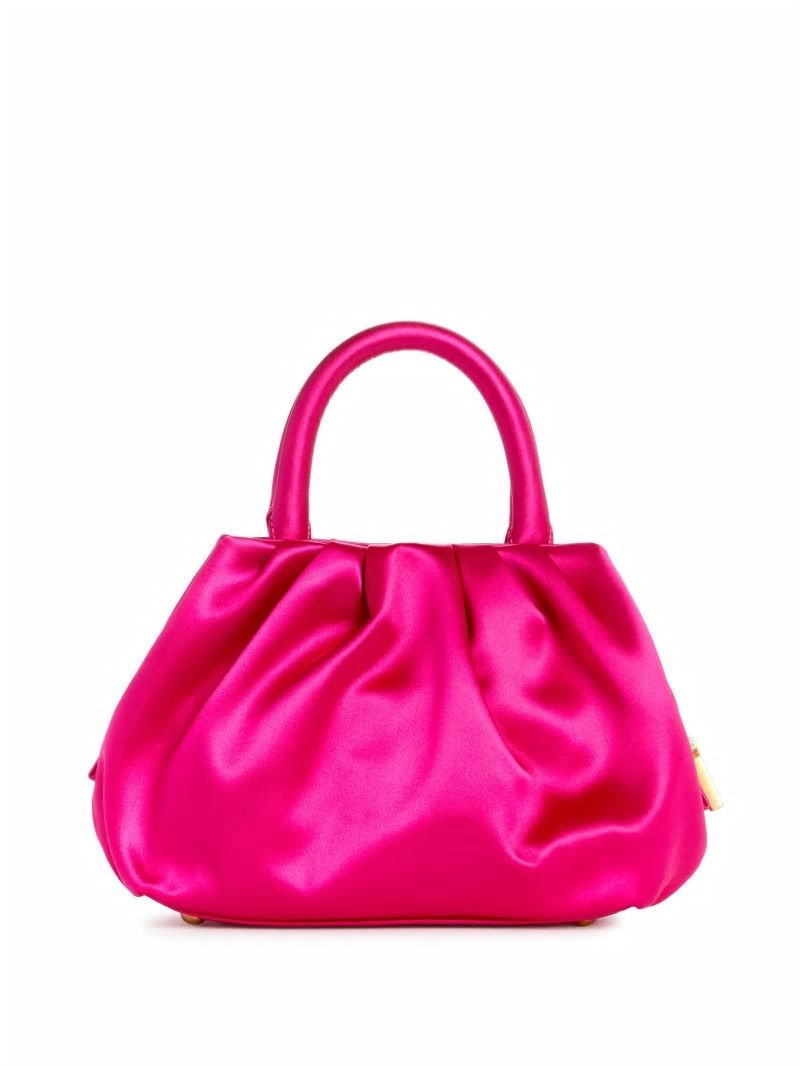 Guess Tori Satin Mini Frame Satchel - Fuchsia Guess Tori Satin Mini Frame Satchel - Fuchsia