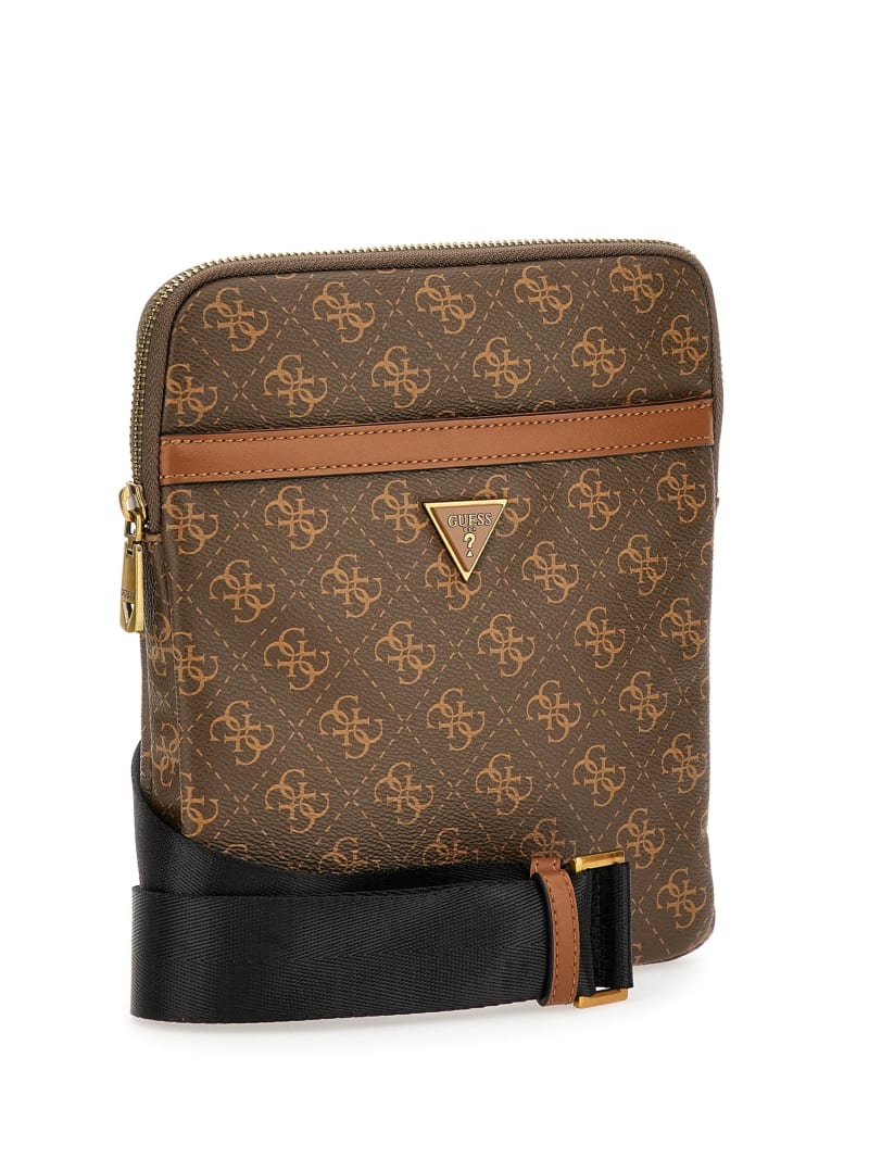 Guess Vezzola Smart Flat Crossbody - Brown/Mustard Guess Vezzola Smart Flat Crossbody - Brown/Mustard