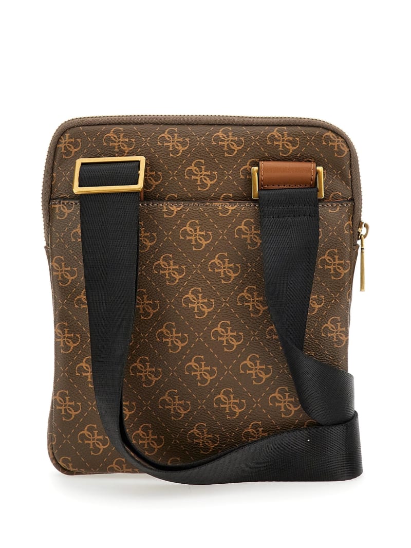 Guess Vezzola Smart Flat Crossbody - Brown/Mustard Guess Vezzola Smart Flat Crossbody - Brown/Mustard
