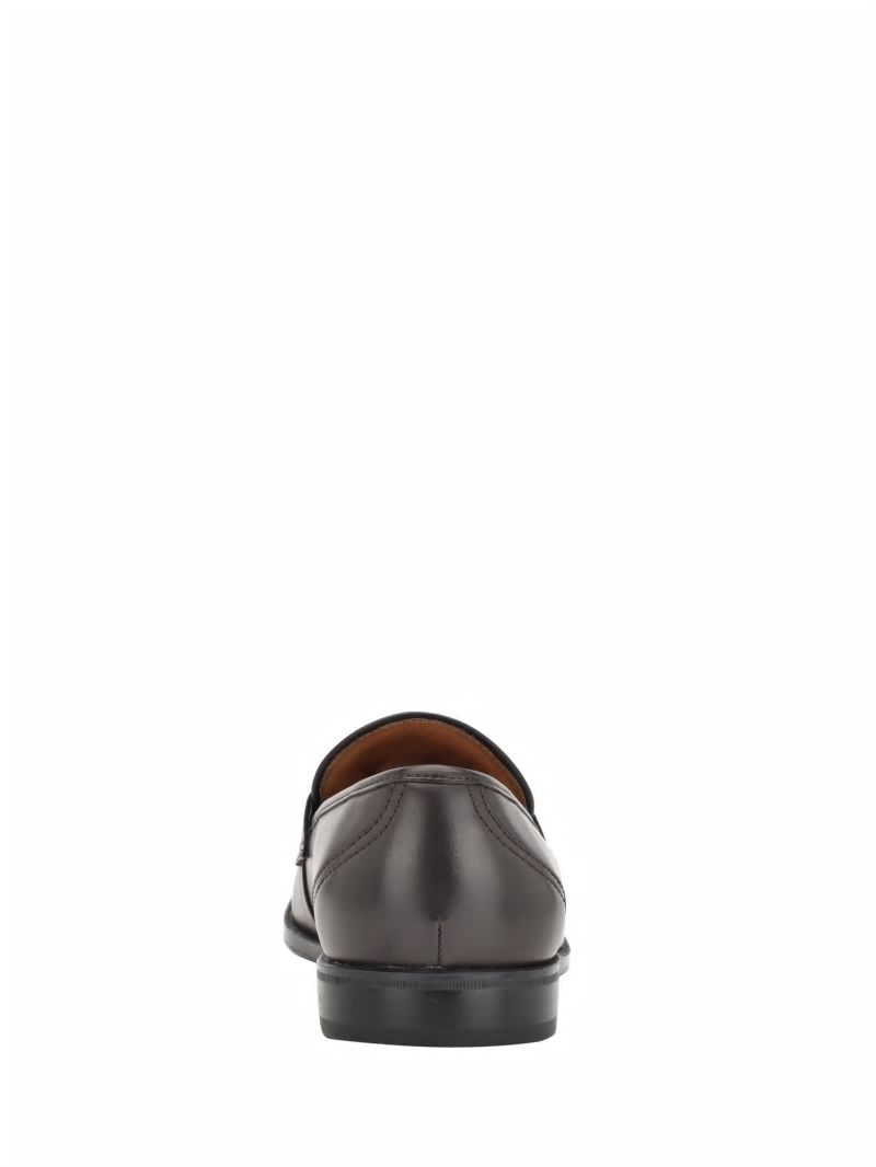 Guess Hemmer Triangle Logo Loafers - Dark Brown Guess Hemmer Triangle Logo Loafers - Dark Brown