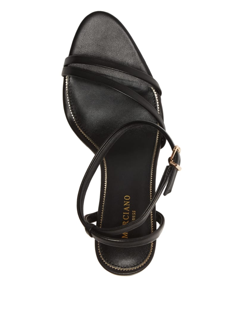 Guess Rich Leather Sandal - Black Guess Rich Leather Sandal - Black
