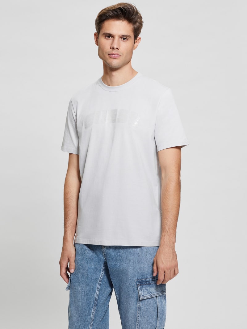 Guess Eco Gaston Logo Tee - Marble Grey Guess Eco Gaston Logo Tee - Marble Grey