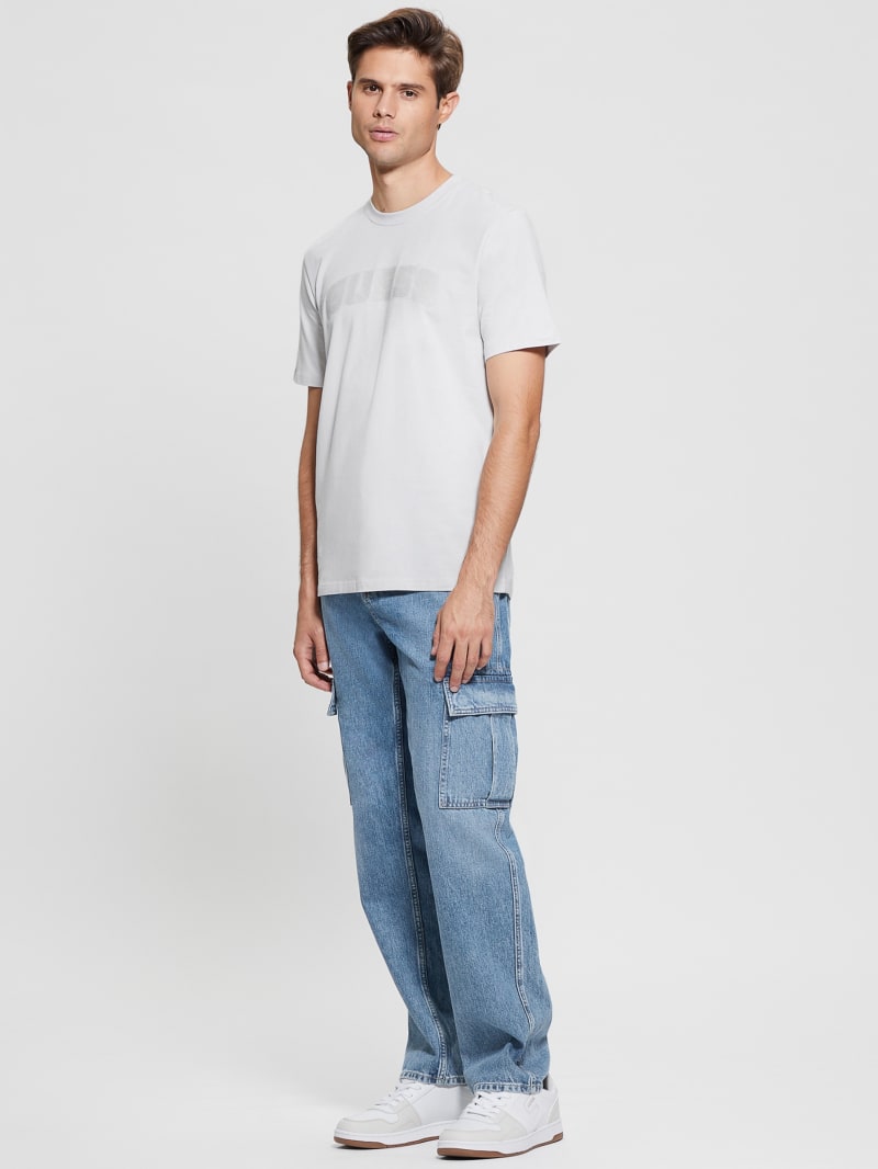 Guess Eco Gaston Logo Tee - Marble Grey Guess Eco Gaston Logo Tee - Marble Grey