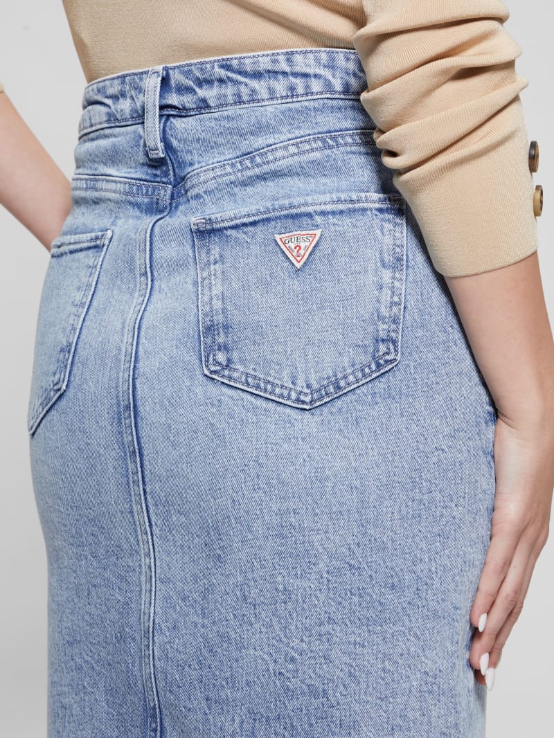 Guess Mila Denim Midi Skirt - Shallow Guess Mila Denim Midi Skirt - Shallow