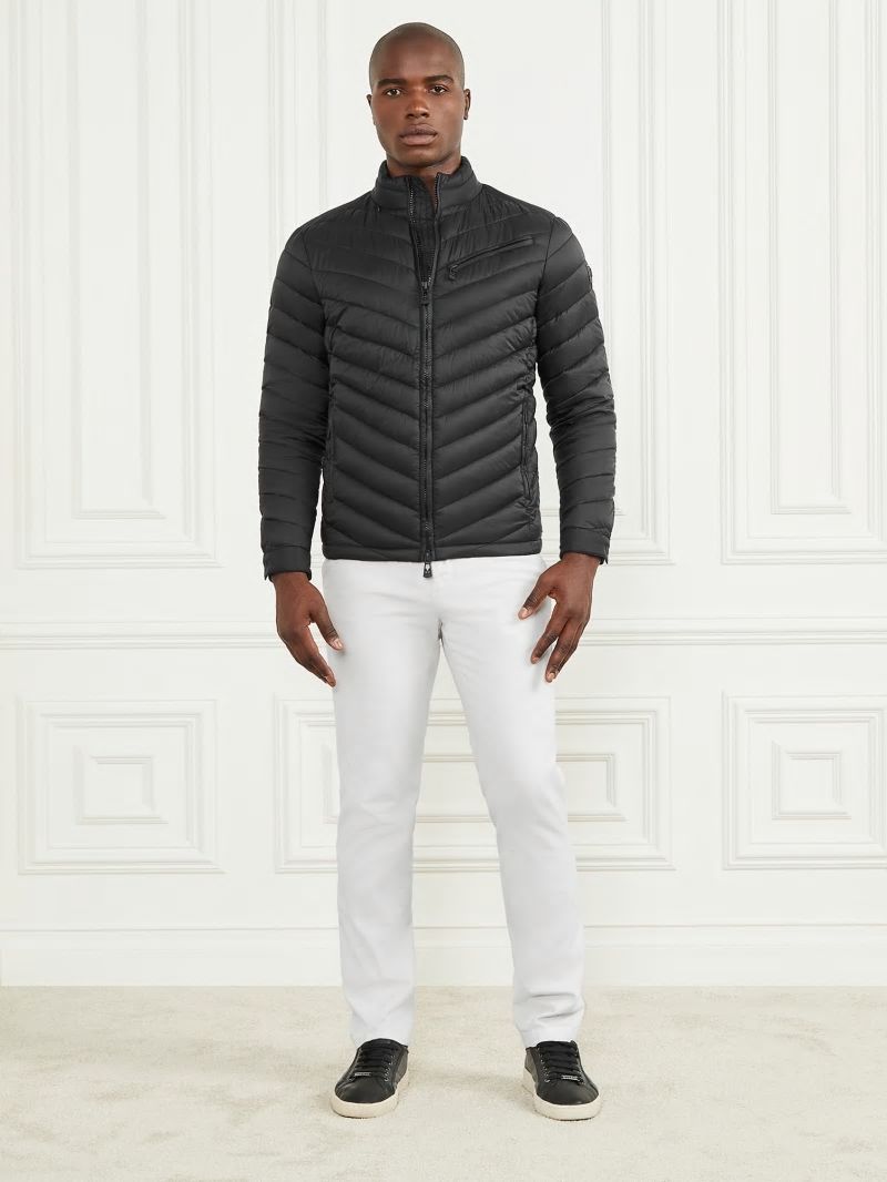 Guess Padded Chevron Jacket - Black Guess Padded Chevron Jacket - Black