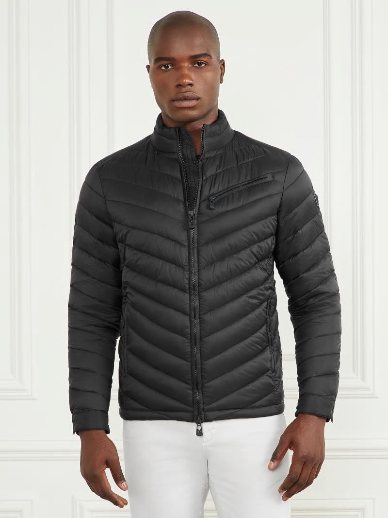 Guess Padded Chevron Jacket - Black Guess Padded Chevron Jacket - Black