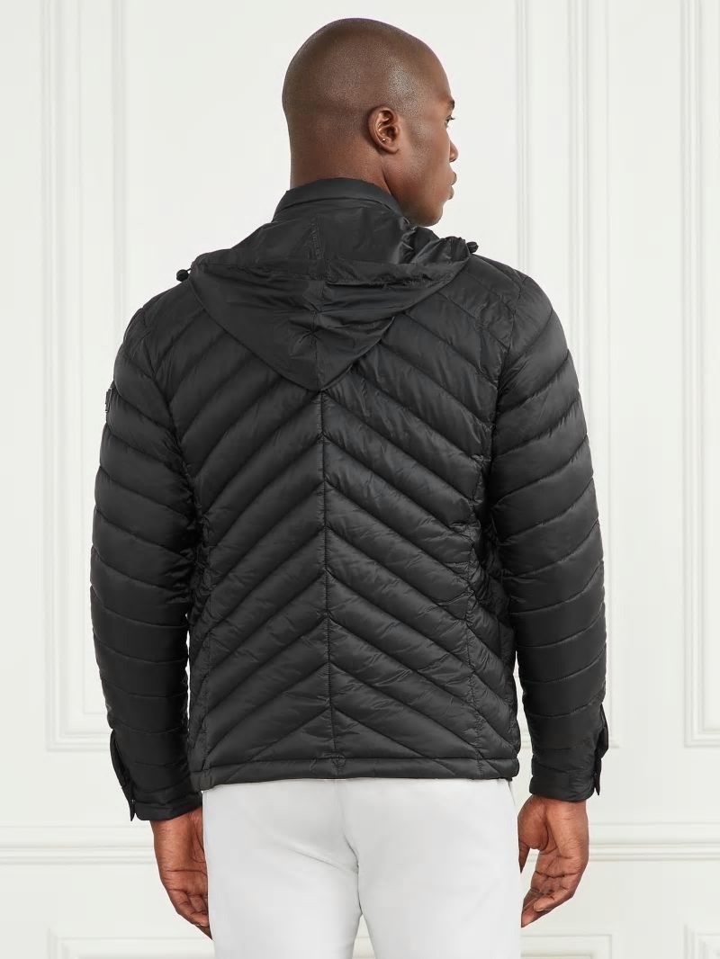 Guess Padded Chevron Jacket - Black Guess Padded Chevron Jacket - Black