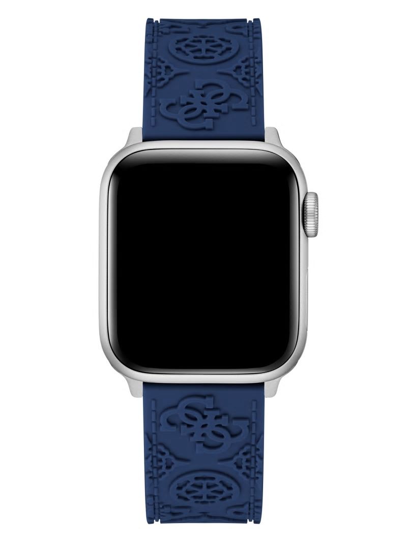 Guess Blue Quattro G and Peony Silicone 38-41 mm Band for Apple Watch® - Blue Guess Blue Quattro G and Peony Silicone 38-41 mm Band for Apple Watch® - Blue