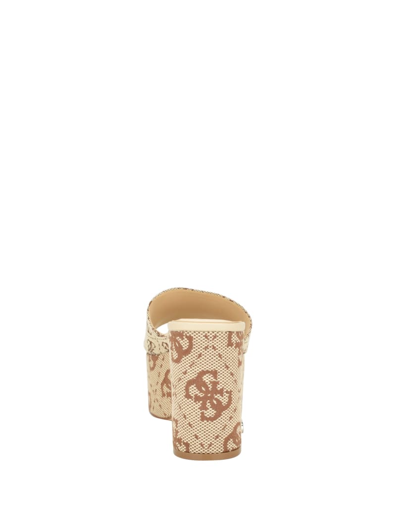 Guess Yapplea Quattro G Platform Mules - Medium Brown Guess Yapplea Quattro G Platform Mules - Medium Brown