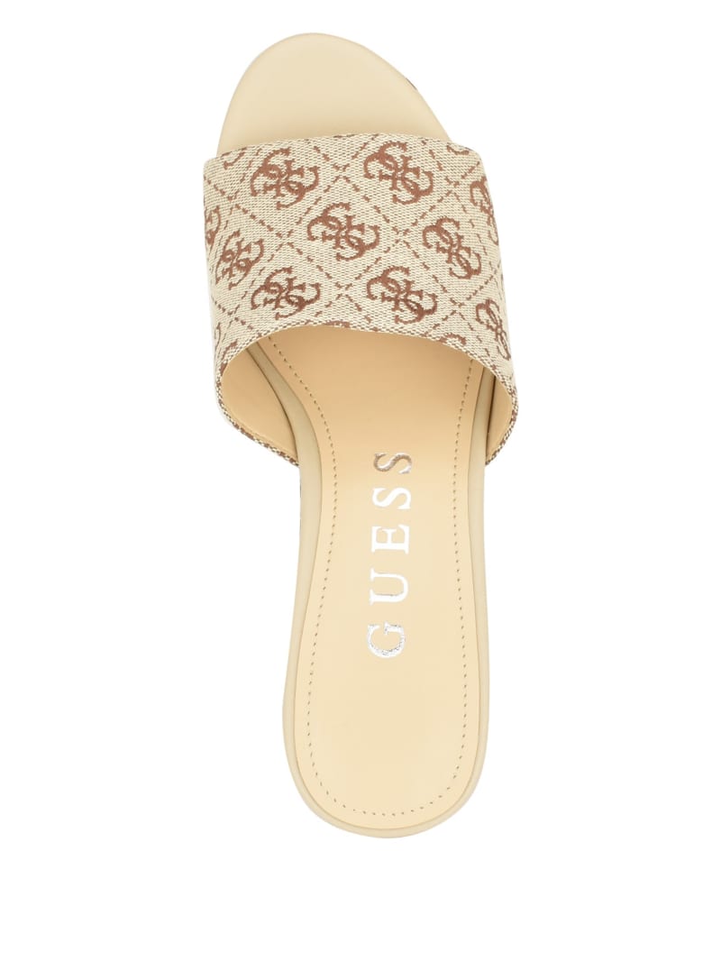 Guess Yapplea Quattro G Platform Mules - Medium Brown Guess Yapplea Quattro G Platform Mules - Medium Brown