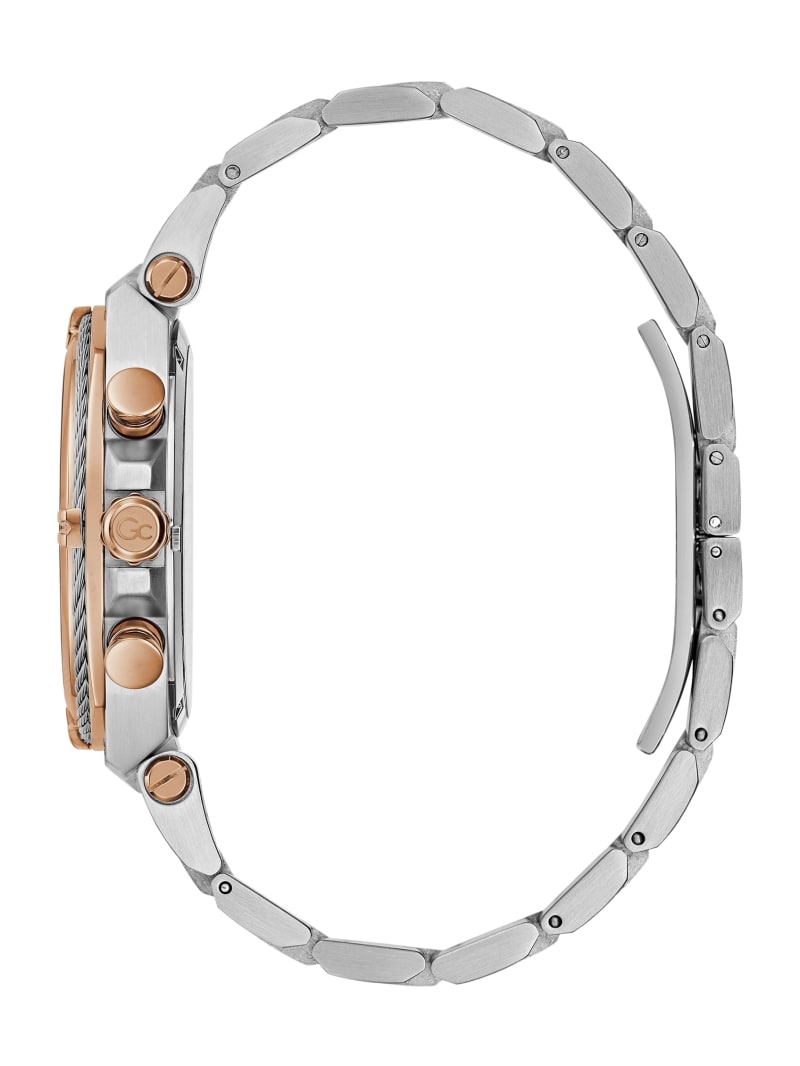 Guess Gc Two-Tone Chronograph Watch - Rose Gold Guess Gc Two-Tone Chronograph Watch - Rose Gold
