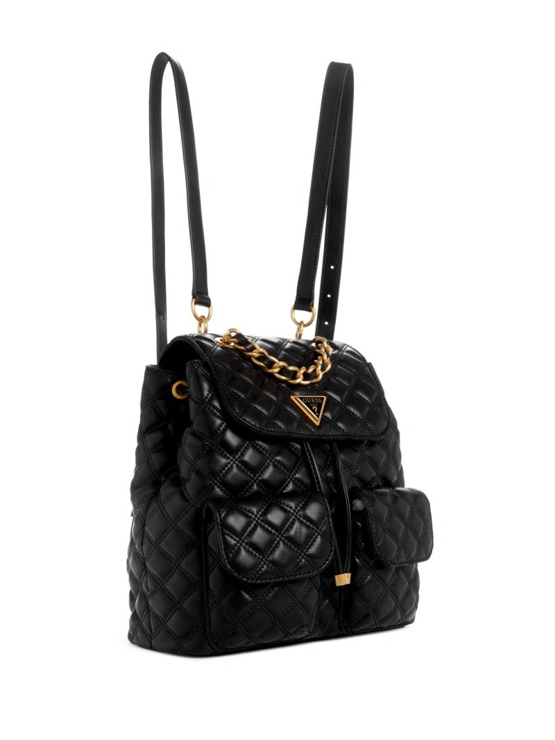 Guess Giully Quilted Backpack - Black Guess Giully Quilted Backpack - Black