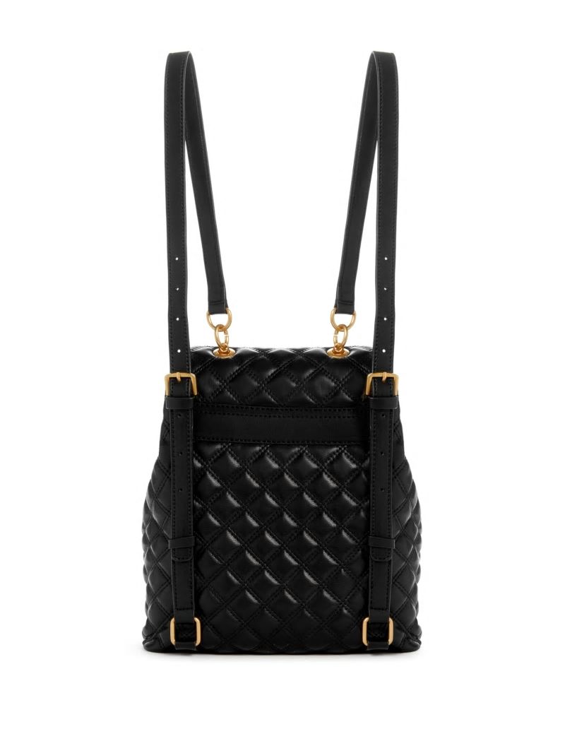 Guess Giully Quilted Backpack - Black Guess Giully Quilted Backpack - Black