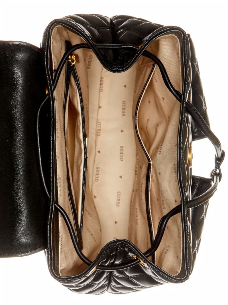 Guess Giully Quilted Backpack - Black Guess Giully Quilted Backpack - Black