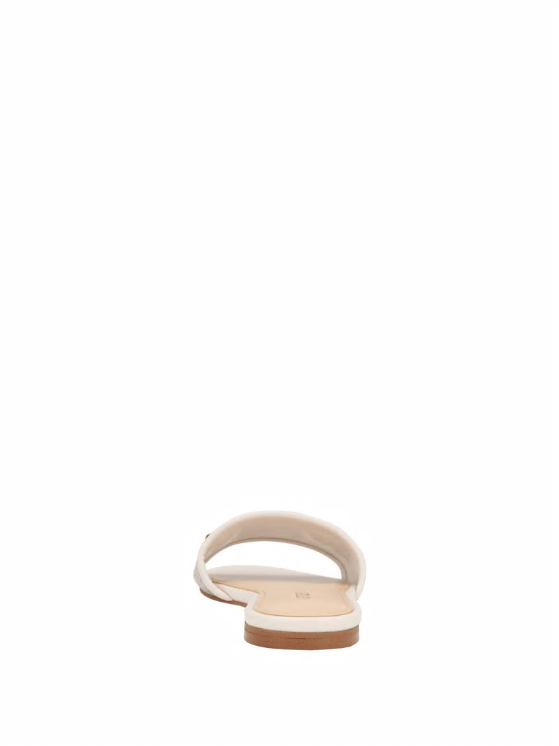 Guess Hammi Logo Slide Sandals - Ivory 150 Guess Hammi Logo Slide Sandals - Ivory 150