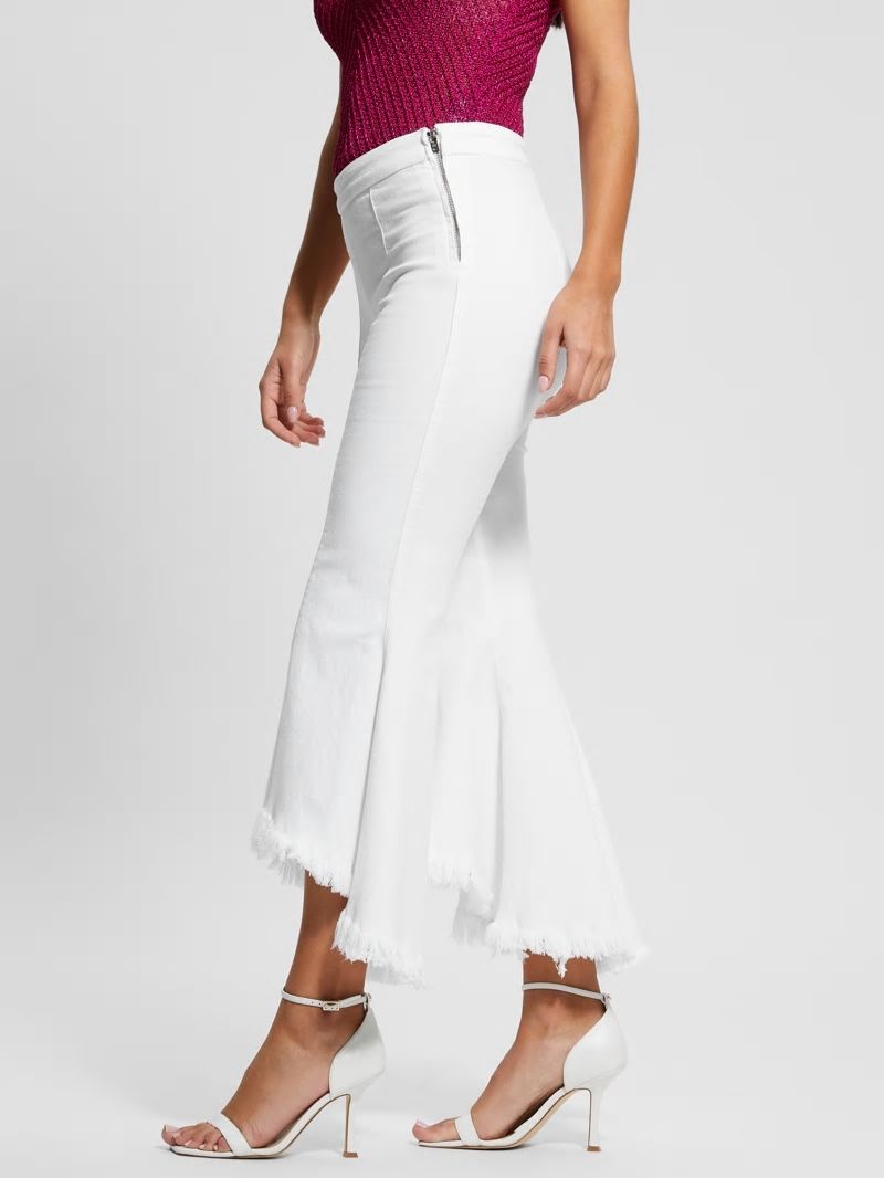 Guess Sofia 1981 High-Rise Flared Jeans - White Bufali Guess Sofia 1981 High-Rise Flared Jeans - White Bufali