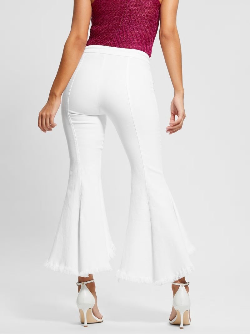 Guess Sofia 1981 High-Rise Flared Jeans - White Bufali Guess Sofia 1981 High-Rise Flared Jeans - White Bufali