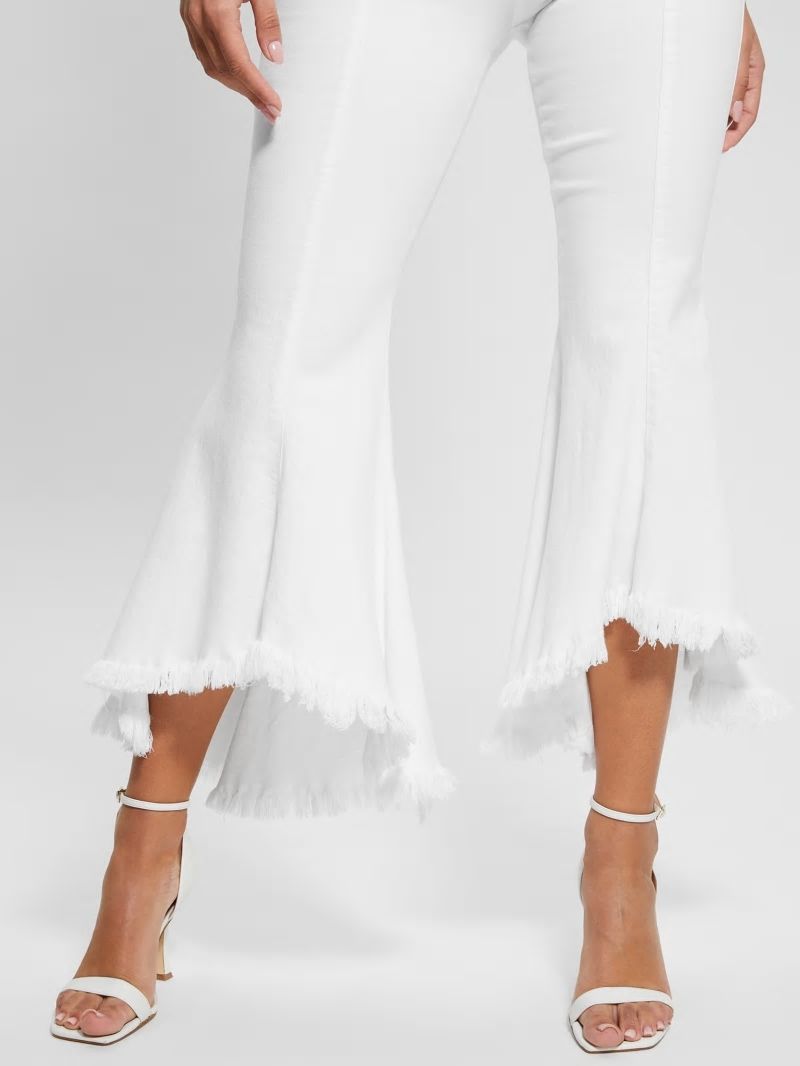 Guess Sofia 1981 High-Rise Flared Jeans - White Bufali Guess Sofia 1981 High-Rise Flared Jeans - White Bufali