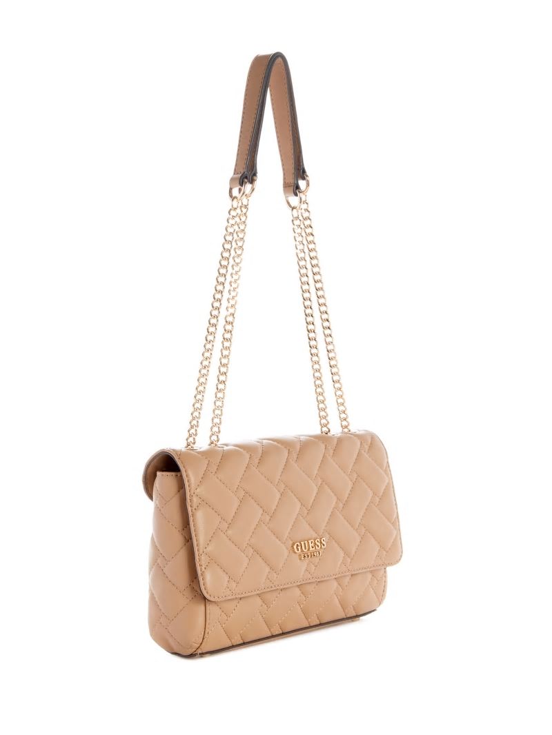 Guess Alanna Convertible Crossbody - Beige Overflow Guess Alanna Convertible Crossbody - Beige Overflow