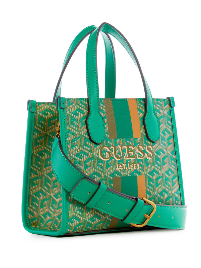 Guess Silvana Mini Totes - Forest Logo Guess Silvana Mini Totes - Forest Logo