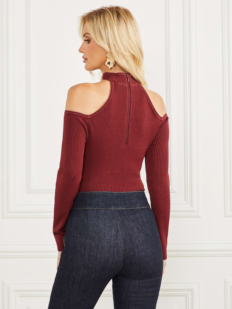 Guess Gabriela Sweater Top - Vino Guess Gabriela Sweater Top - Vino