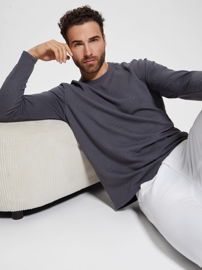 Guess Quattro Logo Sweater - Magnetic Multi Guess Quattro Logo Sweater - Magnetic Multi