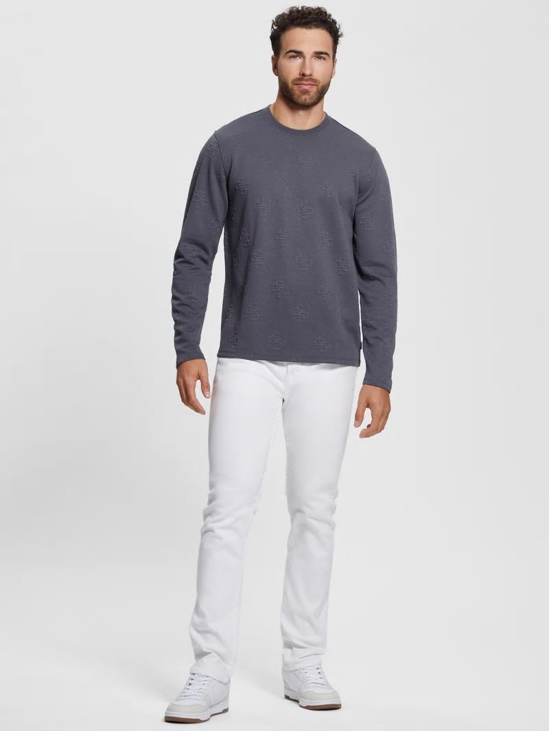 Guess Quattro Logo Sweater - Magnetic Multi Guess Quattro Logo Sweater - Magnetic Multi