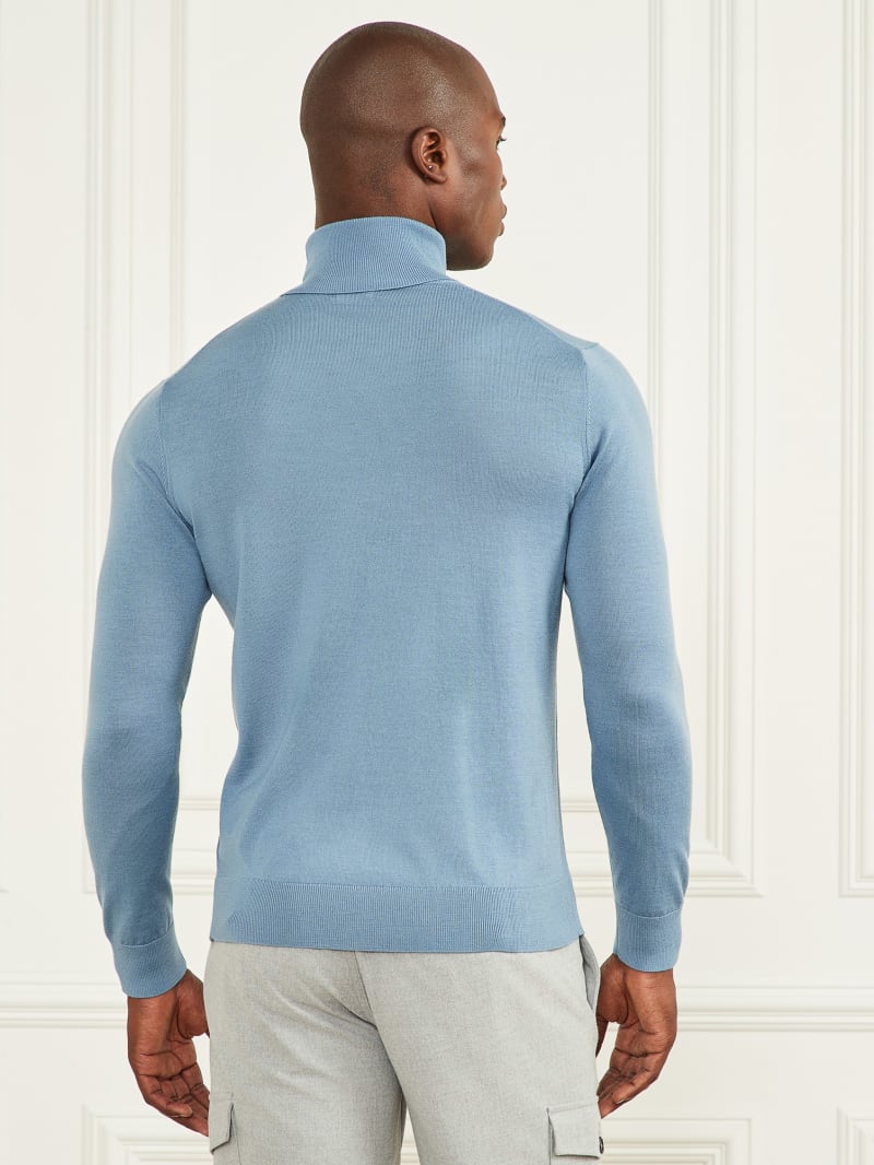 Guess Merino Wool Turtleneck Sweater - Elite Blue Guess Merino Wool Turtleneck Sweater - Elite Blue
