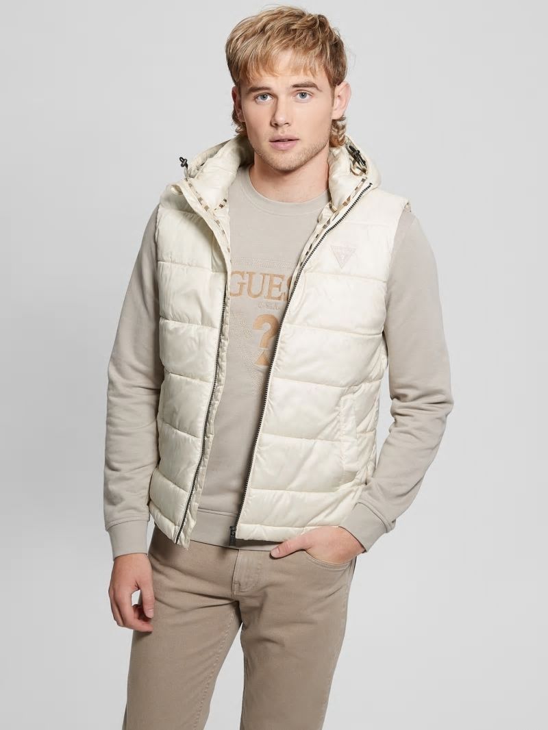Guess Eco Super Light Puffer Vest - Quicksand Guess Eco Super Light Puffer Vest - Quicksand