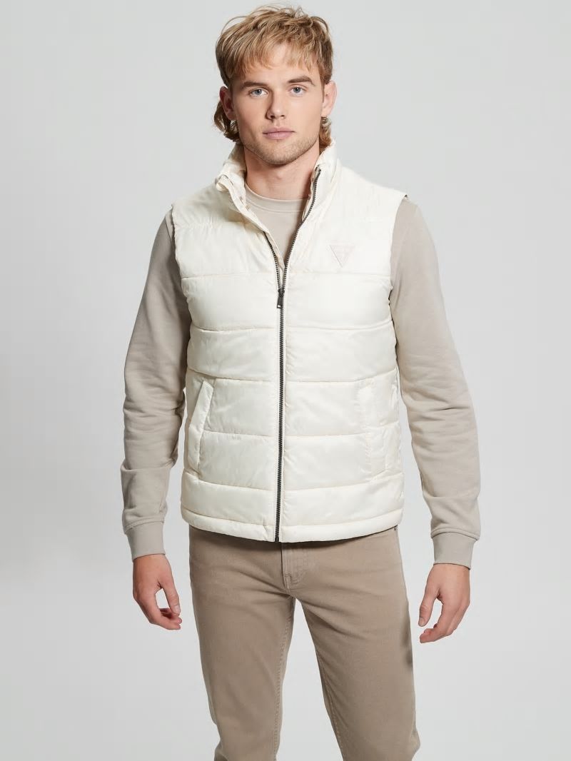 Guess Eco Super Light Puffer Vest - Quicksand Guess Eco Super Light Puffer Vest - Quicksand