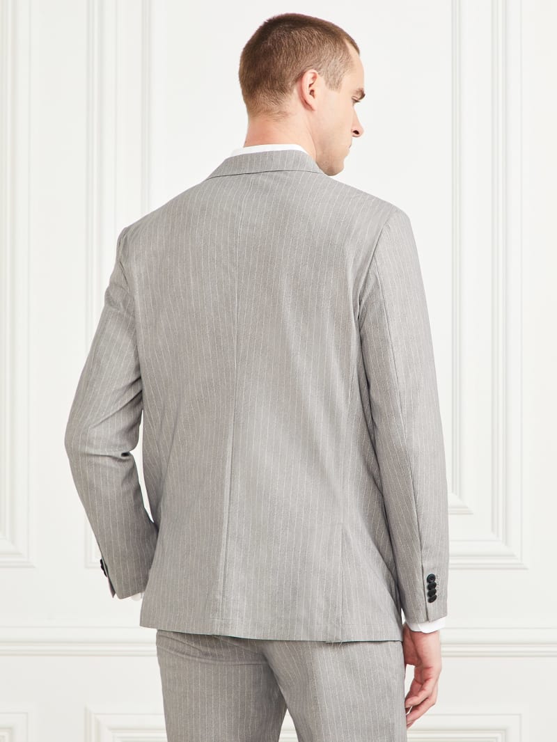 Guess Wiston Performing Blazer - Light Wool Grey Pinstripe Guess Wiston Performing Blazer - Light Wool Grey Pinstripe