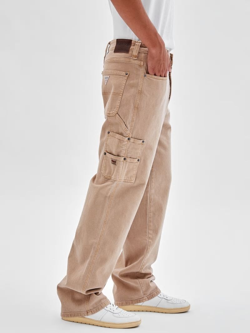 Guess GUESS Originals Kit Carpenter Jeans - Go Vintage Tan Wash Guess GUESS Originals Kit Carpenter Jeans - Go Vintage Tan Wash