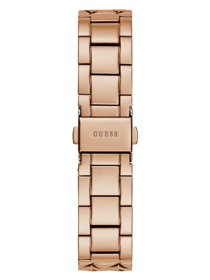 Guess Rose Gold-Tone Glitter Analog Watch - Rose Gold Guess Rose Gold-Tone Glitter Analog Watch - Rose Gold