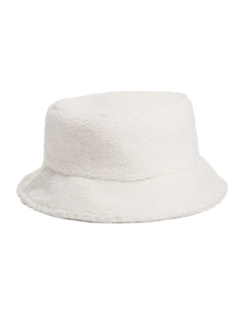 Guess Sherpa Bucket Hat - White Multi Guess Sherpa Bucket Hat - White Multi
