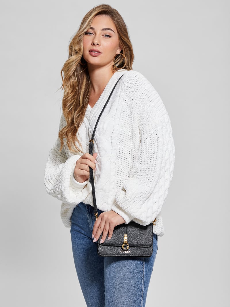 Guess James Quattro G Crossbody Organizer Wallet - Cloud Wash Guess James Quattro G Crossbody Organizer Wallet - Cloud Wash