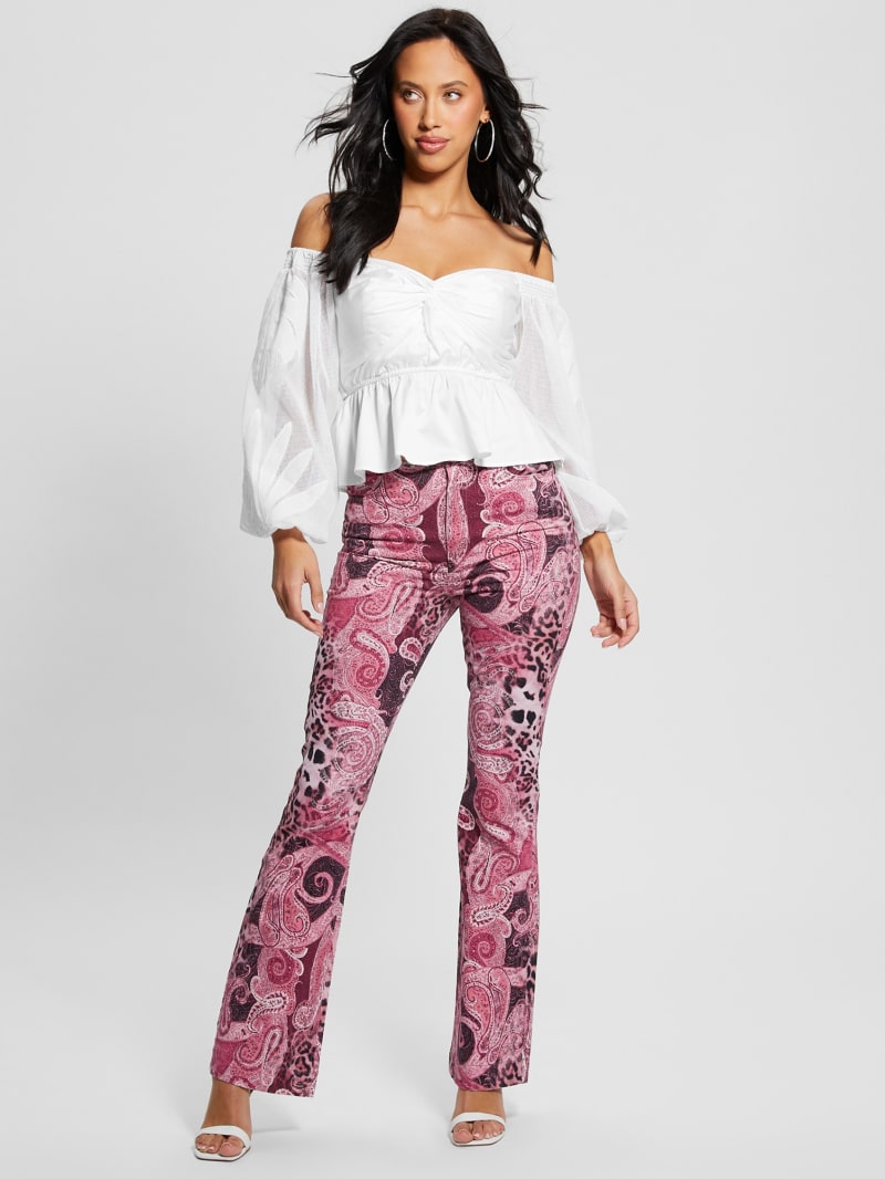Guess Emma Off-the-Shoulder Top - Pure White Guess Emma Off-the-Shoulder Top - Pure White
