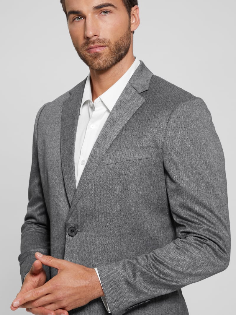 Guess Harlow Herringbone Blazer - Magnetic Multi Guess Harlow Herringbone Blazer - Magnetic Multi