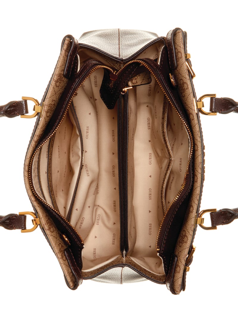 Guess Sestri Quattro G Luxury Satchel - Light Vintage Guess Sestri Quattro G Luxury Satchel - Light Vintage