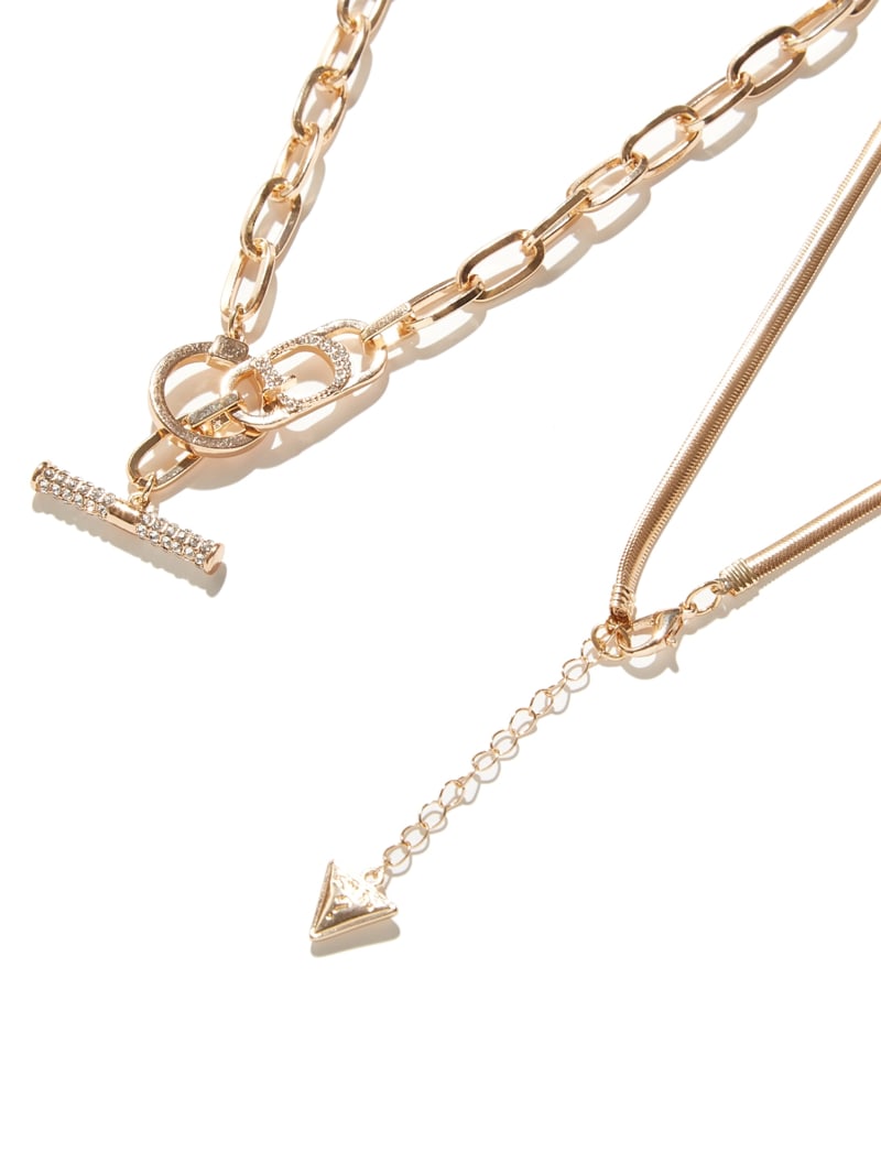 Guess Gold-Tone Layered Necklace Set - Gold Guess Gold-Tone Layered Necklace Set - Gold