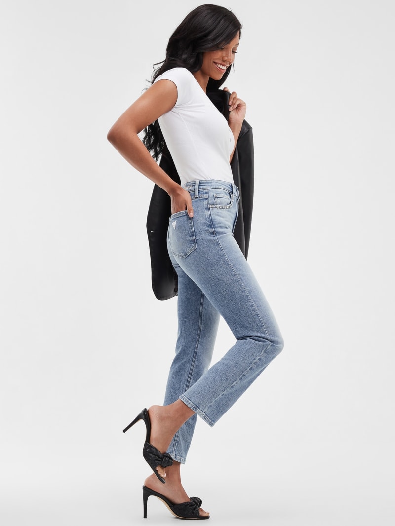 Guess Eco Girly Crystal Straight Jeans - Feel Pretty Guess Eco Girly Crystal Straight Jeans - Feel Pretty