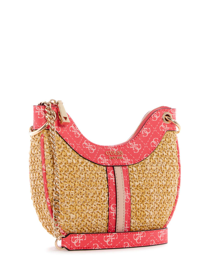 Guess Kasinta Raffia Mini Hobo Bag - Cali Wash Guess Kasinta Raffia Mini Hobo Bag - Cali Wash