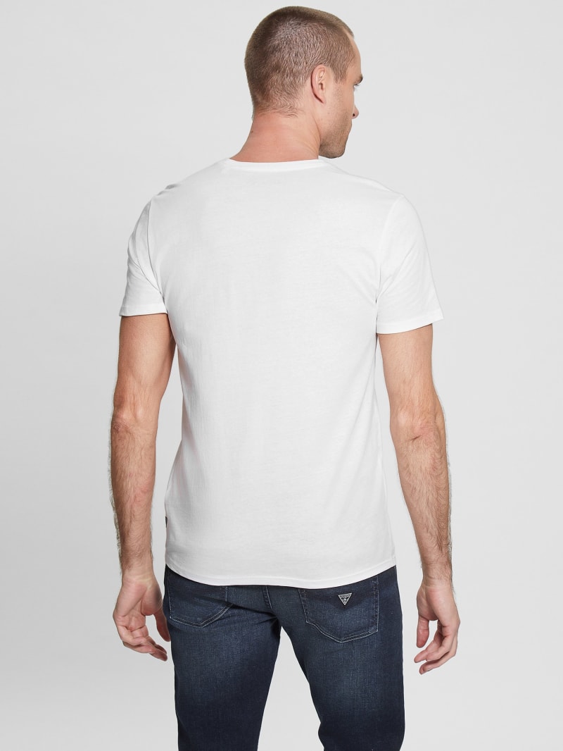Guess Embossed Logo Tee - Clean White Guess Embossed Logo Tee - Clean White