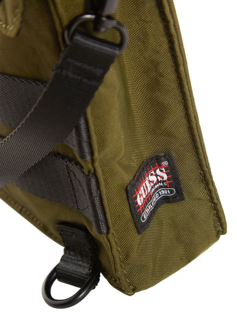 Guess GUESS Originals Nylon Utility Side Bag - Amp Green Guess GUESS Originals Nylon Utility Side Bag - Amp Green