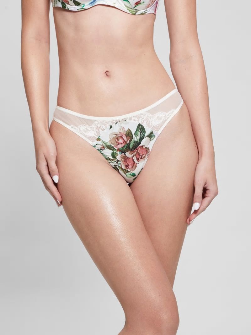 Guess STELLA THONG - Flowers Multi Print Guess STELLA THONG - Flowers Multi Print