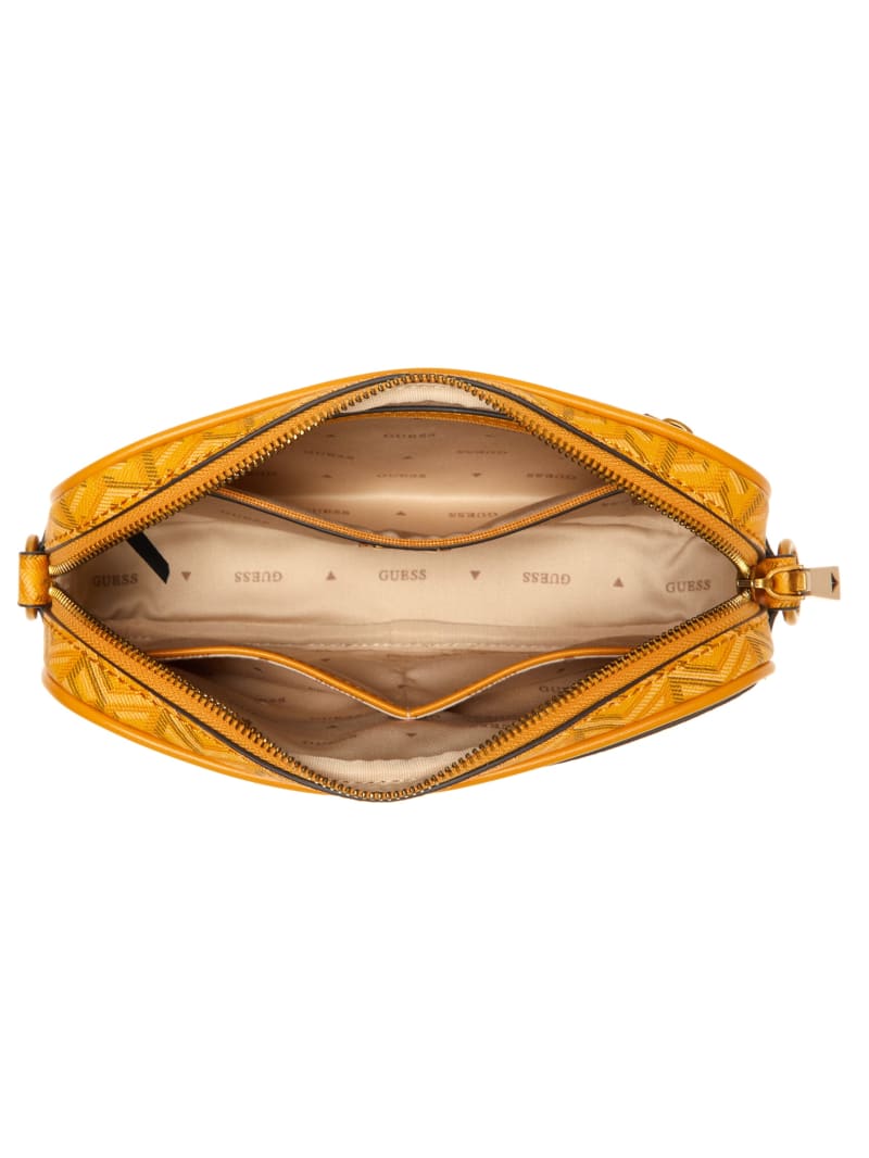 Guess Vikky Camera Bag - Yellow Logo Guess Vikky Camera Bag - Yellow Logo