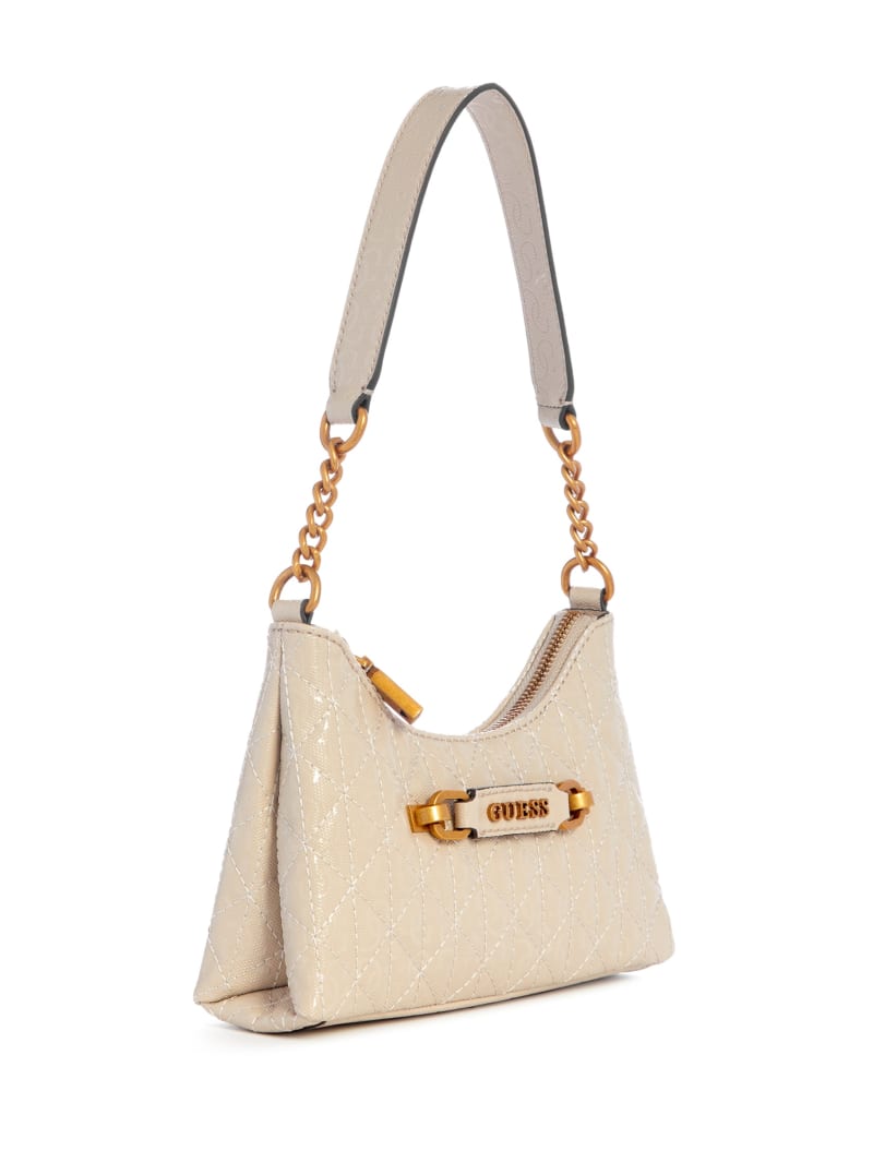 Guess Aveta Mini Top Shoulder Bag - White Guess Aveta Mini Top Shoulder Bag - White