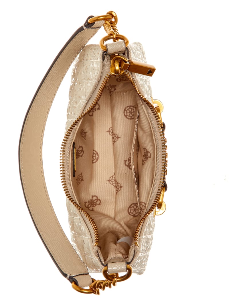 Guess Aveta Mini Top Shoulder Bag - White Guess Aveta Mini Top Shoulder Bag - White