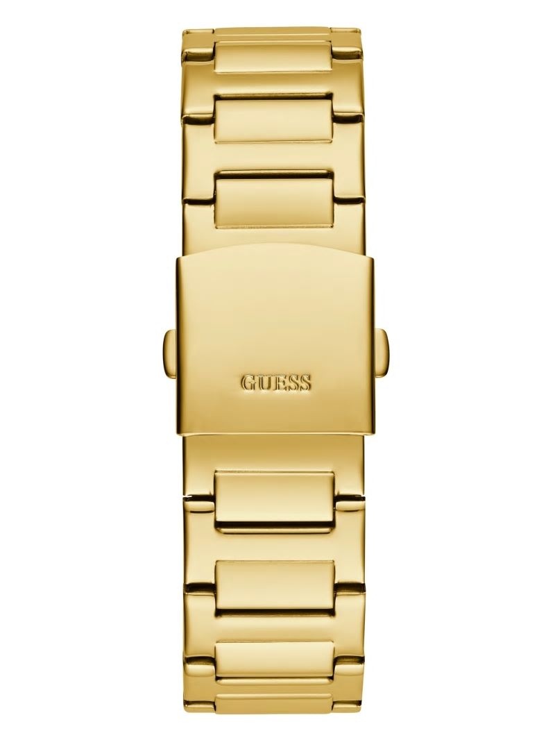 Guess Gold-Tone and Crystal Multifunction Watch - Gold Guess Gold-Tone and Crystal Multifunction Watch - Gold