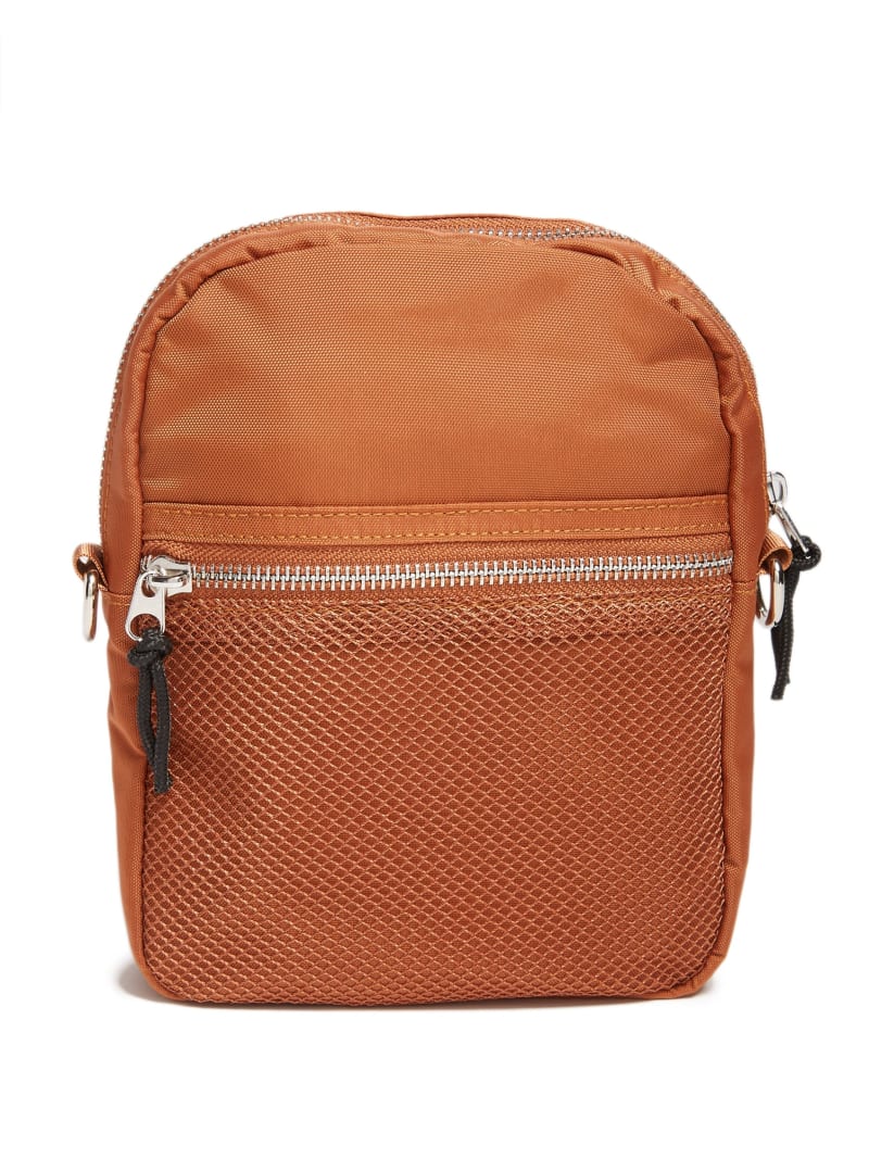 Guess GUESS Originals Mini Crossbody Bag - Rust Brown Guess GUESS Originals Mini Crossbody Bag - Rust Brown
