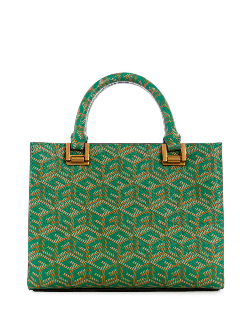 Guess Atene Mini Satchel - Forest Logo Guess Atene Mini Satchel - Forest Logo